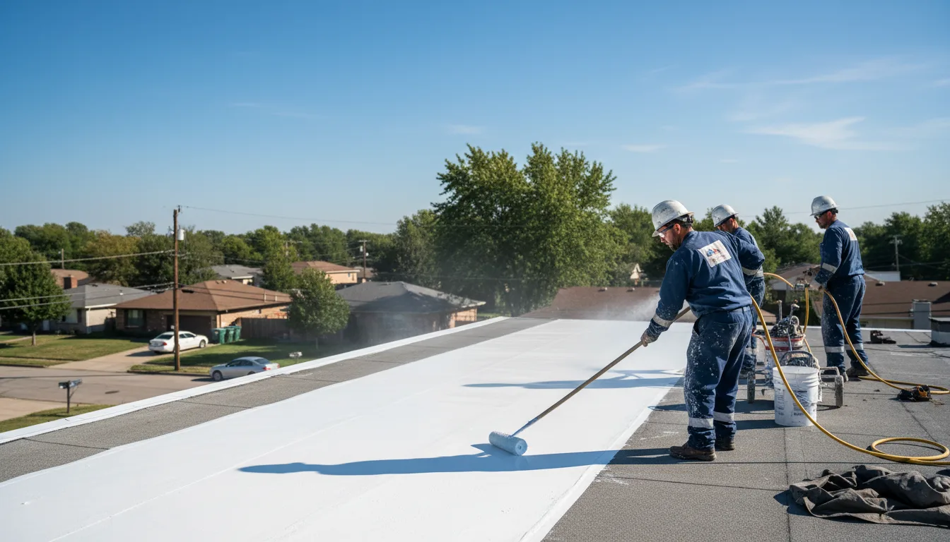 Commercial roof coating in East Saint Louis, IL near me